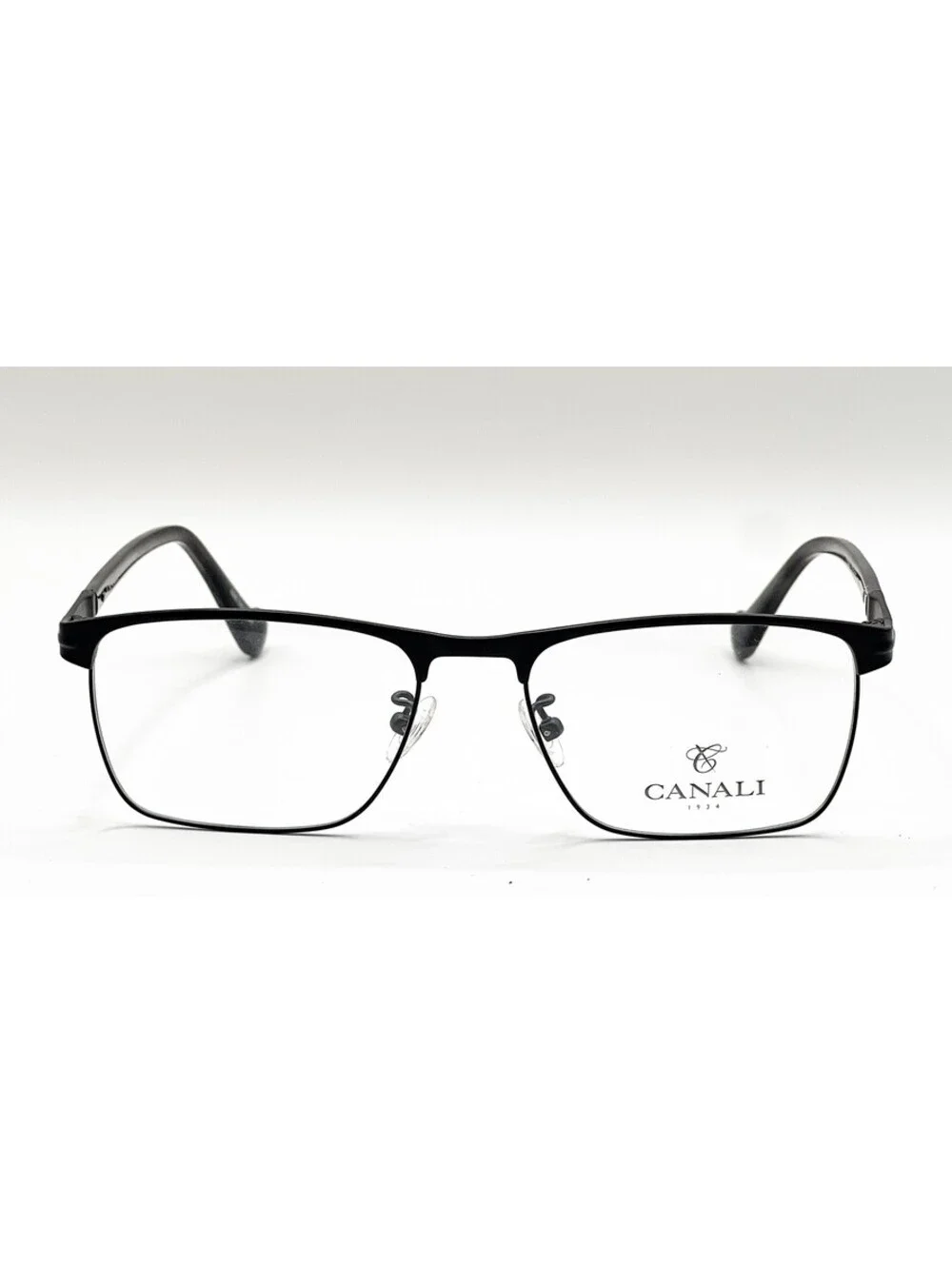Canali CO606A C01 Black Rectangle Authentic Eyeglass Frames 55-17-145